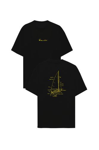 JOHN FRANK OVERSIZE T-SHIRT SİYAH - 1